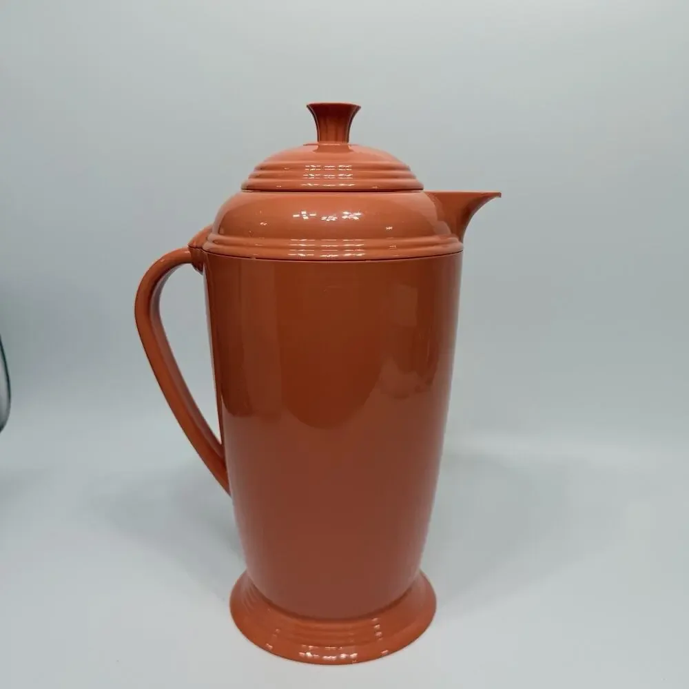Fiestaware Copco Homer Laughlin Thermal Carafe Coffee Tea Pot Persimmon Orange